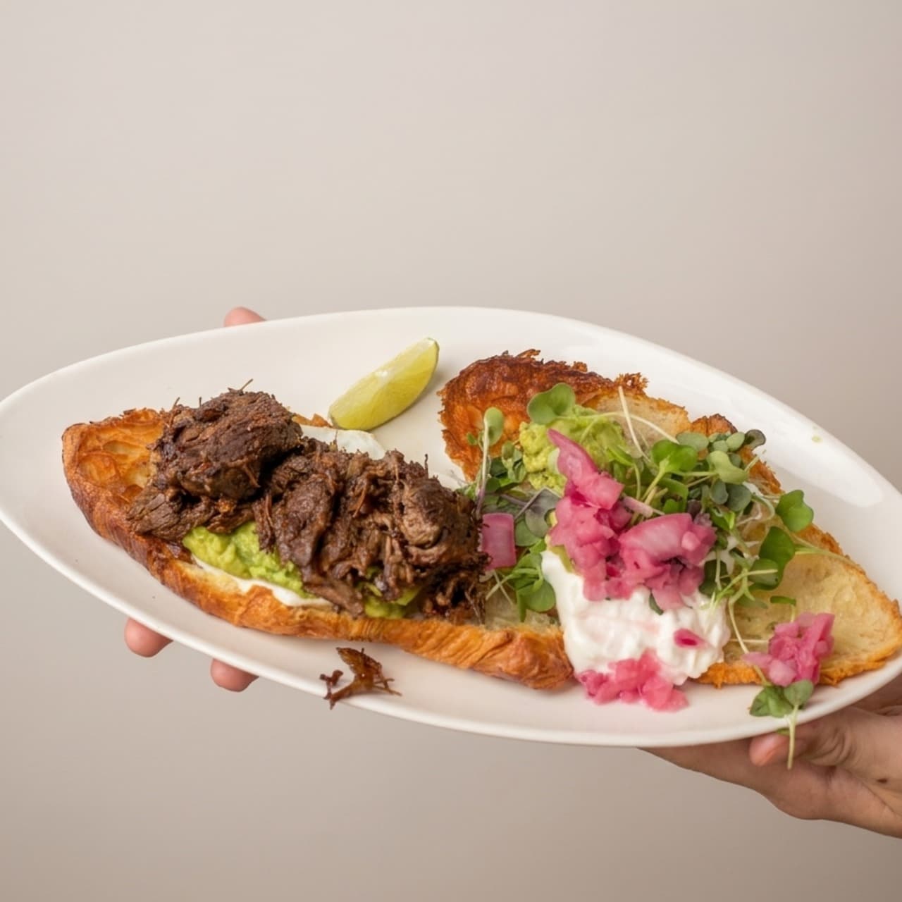 Slow-Braised Beef Croissant